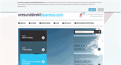 Desktop Screenshot of oresunddirektbusiness.se